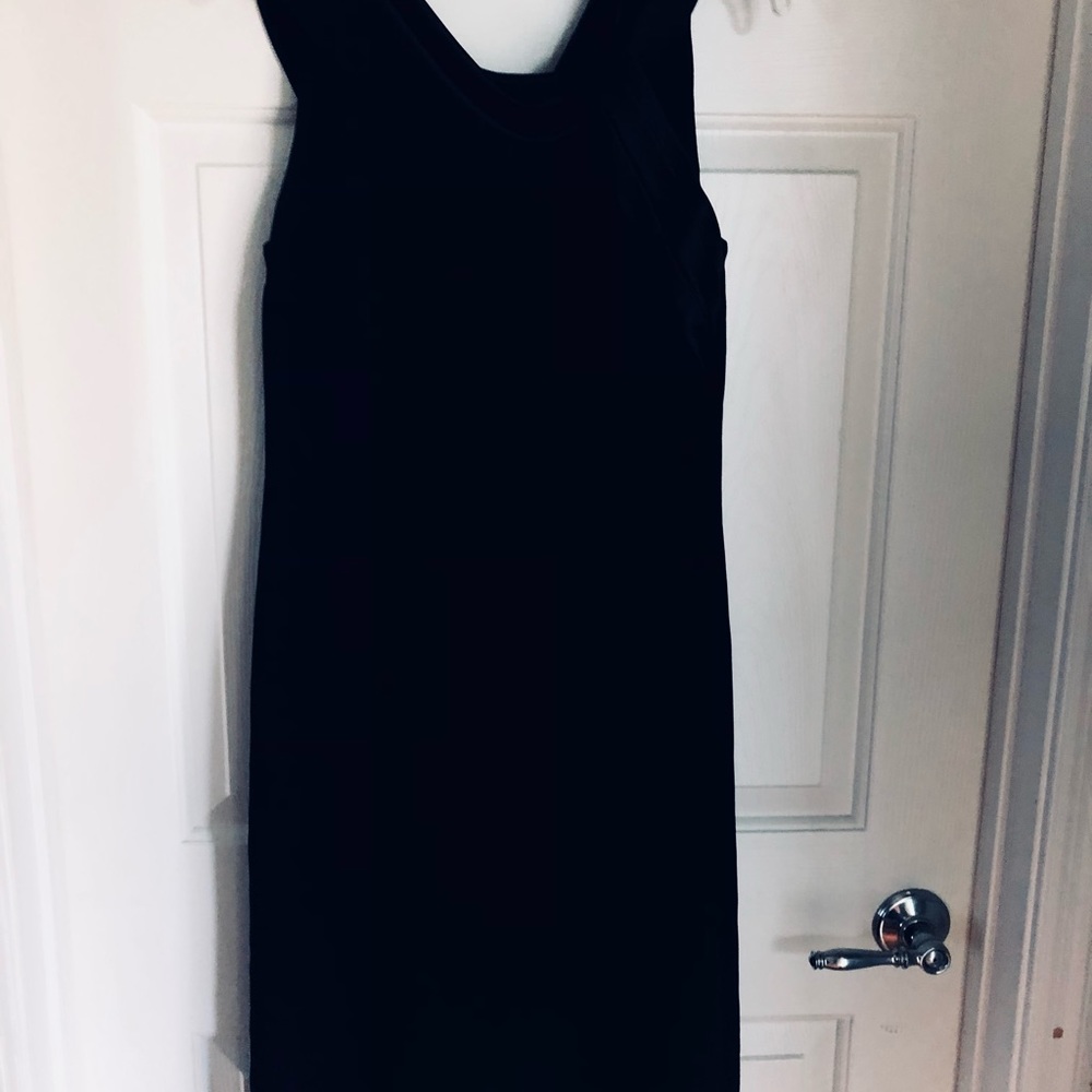 Knee Length Black Cocktail Dress
